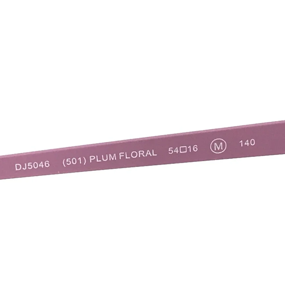 Draper James Eyeglasses Frames DJ5046 501 PLUM FLORAL Cat Eye Full Rim 54-16-140